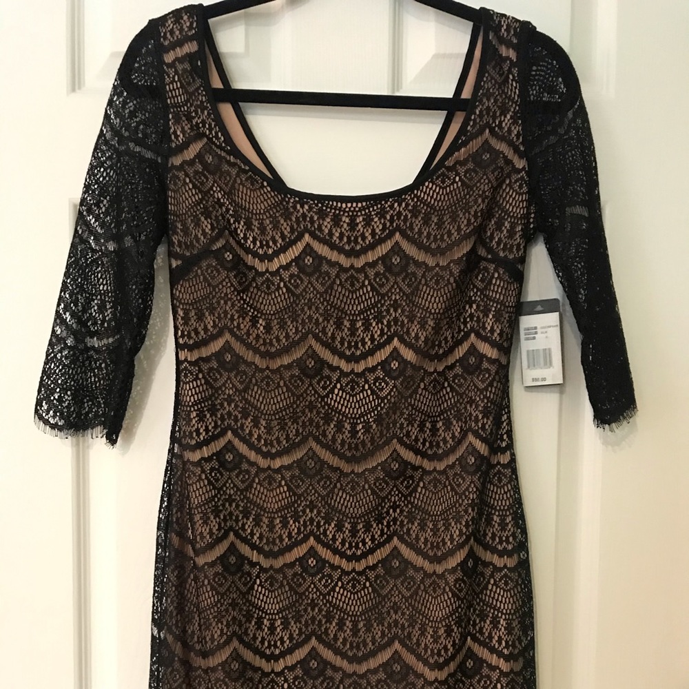 NWT Guess Black lace cocktail dress